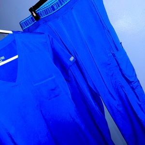 Small top med bottom Couture Scrub Set